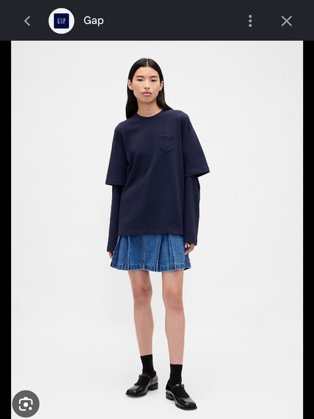 Gap × Sandy Liang Adult
Heavyweight Organic Cotton Layered T-Shirt